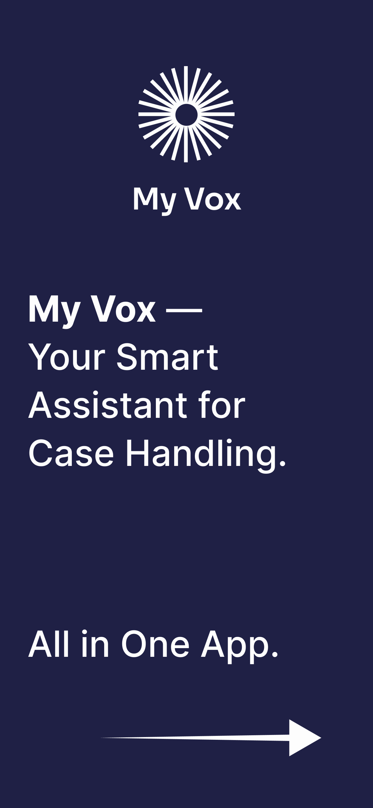 MyVox - Mobile Screen 1